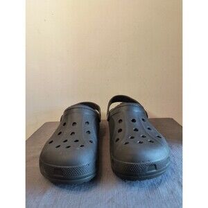 crocs 16244 Black Lined Clogs Men's Size 10 Women's 12 Dual Comfort Classic